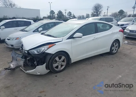 2013 Hyundai Elantra Gls z USA, uszkodzony, nr VIN 5NPDH4AE1DH390093
